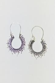  Star Sterling-silver Hoop-earrings