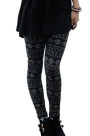  Snowflake Fleece Leggings