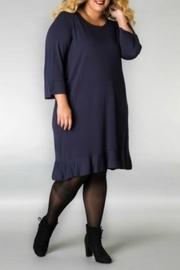  Long Black Dress With Ruffle Hem