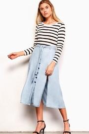  Chambray Midi Skirt