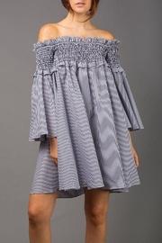 Off-the-shoulder Smocking Dress