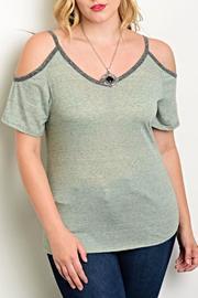  Olive Shoulder Tee