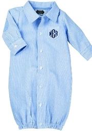  Monogrammed Oxford Gown