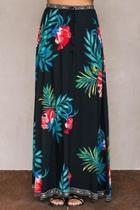  Tropical Black Skirt