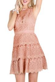  Lace Tiered Dress