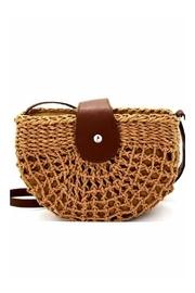  Khaki Straw Handbag