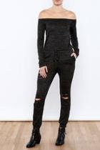  Ripped Leg Jumpsuit