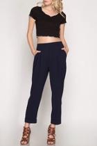  Cropped Woven Pants