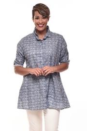  Floral Crinkle Shirt