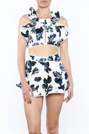  Blue Floral Short Set