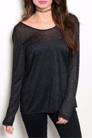  Black Shimmer Top