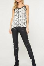  Snake-print Eyelash Cami