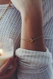  Coin Initial Bracelet