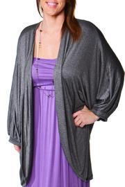  Plus-size Dolman-sleeve Shrug