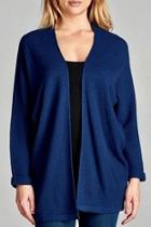  Dolman Textured Cardigan