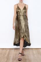  Gold Midi Dress