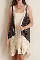  Aztec Print Cardi