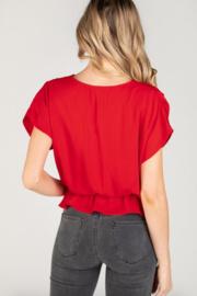  Wrap Peplum Blouse