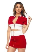  Colorblock Crop Set