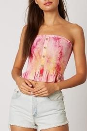  Tie-dye Smocked Top