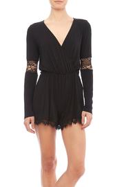  Lace Trim Romper