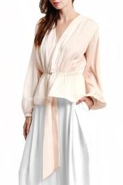  Blush Pleated Top