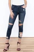  Cropped Blue Jeans