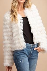 Shaggy Layered Faux Fur Jacket