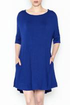  Royal Blue Tee Dress