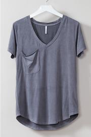  Suede Pocket Tee