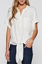  Mandarin Cupro Top