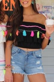  Crop Tassel Top