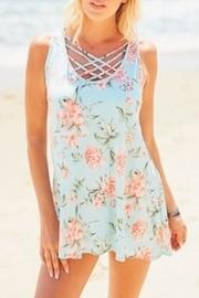  Floral Crisscross Tank
