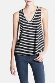  Striped Tank In Black