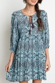  Printed Smock Dress