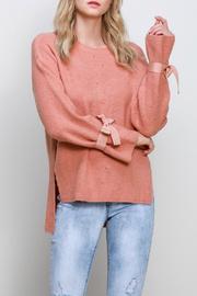  Long Sleeve Ribbon Sweater