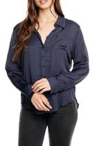  Silky Button-down Blouse