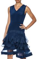  Navy Silk Dress