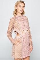  Charlie Blush-crochet Dress