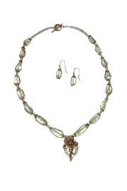  Prasiolite Silver Necklace