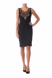  Black Gold Embellished Dress