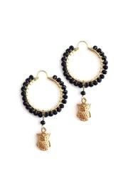  Black-crystals Owl Hoops