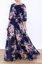 Elegant Floral Maxi Dress