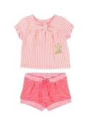  Striped Tee Outfit Set