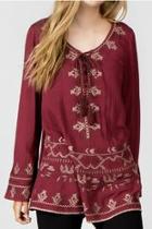  Long Embroidered Top