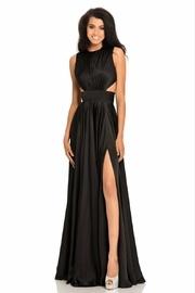  Flowy Satin Gown