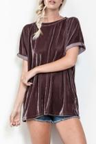  Velvet Crew Top