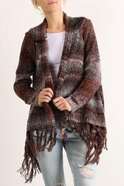  Fringe Knit Cardigan