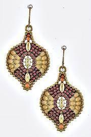  Multicolor Beaded Earrings