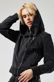  Vintage Wash Mesh Moto Jacket